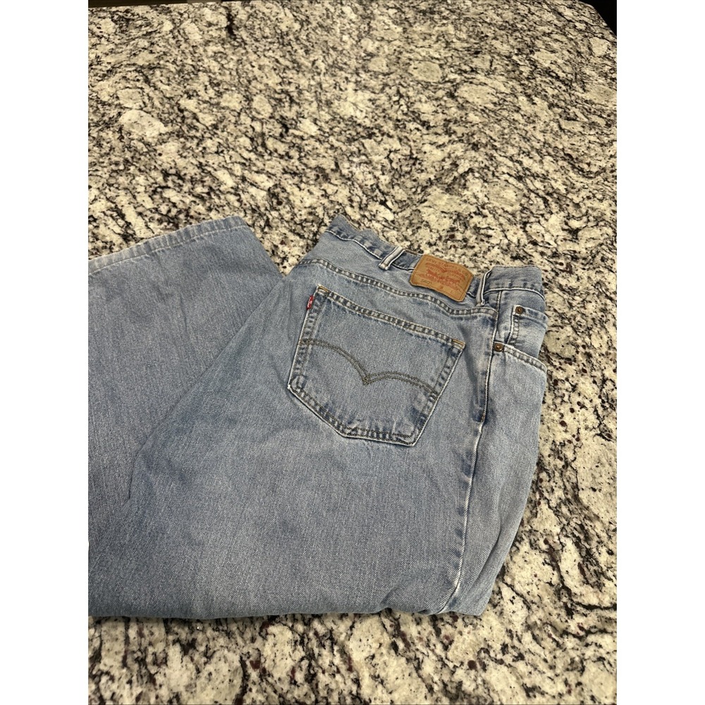 Vtg Levi's 560 Jeans Mens 48x25 Comfort Fit Relaxed 5-Pocket Cotton Denim Blue